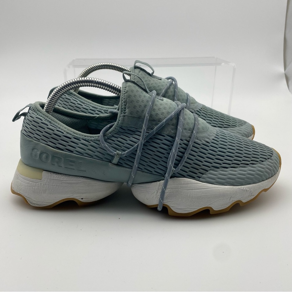 Sorel Kinetic Impact Women Size 10 Shoes Blue Slip On Sneakers Mesh Low Top